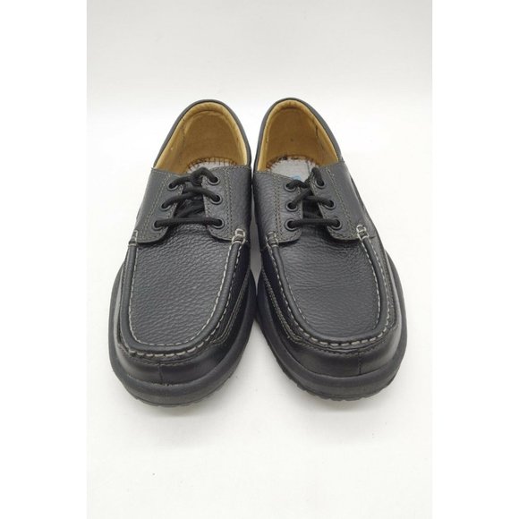 Dr Comfort Patrick Black Leather Dress Casual Lace Up Loafers Shoes Men\'s 8 M main image 5